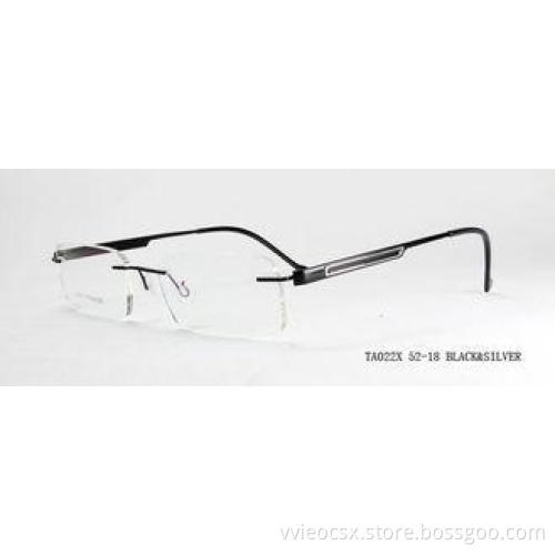 Bendable Fashion Titanium Optical Frames Of Rimless / Any S
